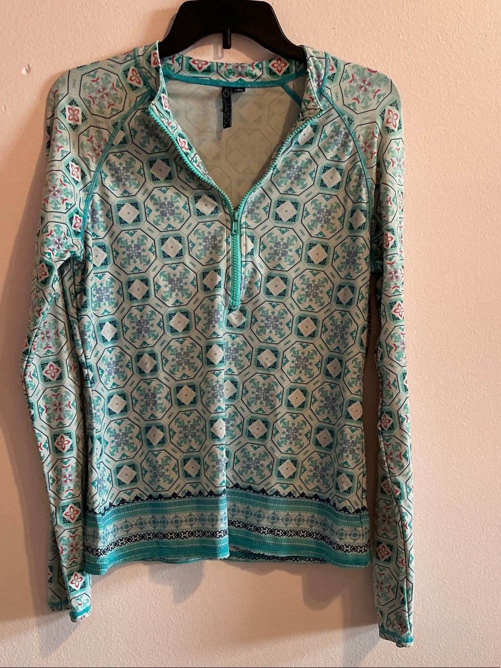 Aqua Fit Dry Fit Cool Long Sleeve Half-Zip Top